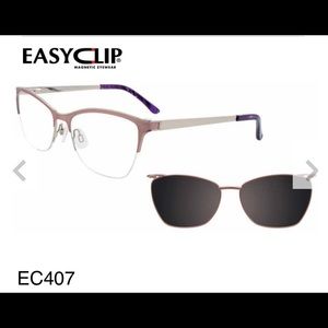 Glass frames with easy clip polarized lenses
